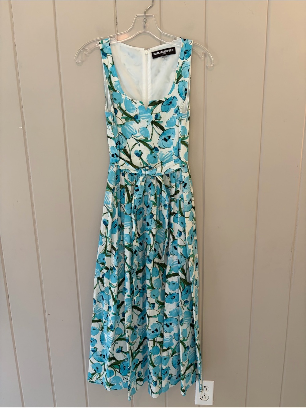 Karl Lagerfeld Floral Linen Dress